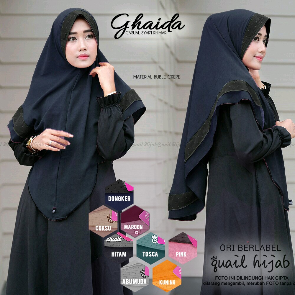 GHAIDA QUAIL -  PROMO JILBAB QUAIL - ORIGINAL QUAIL HIJAB