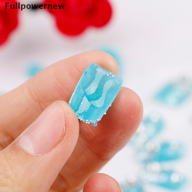 FULL 24Pcs bride full nail tips fake nail  short sticker design full coverage