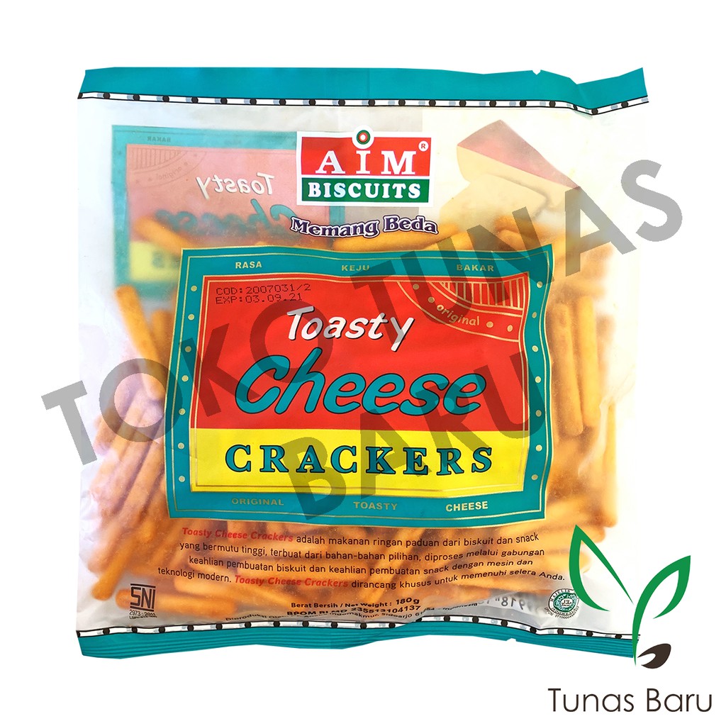 

Toasty Cheese Crackers - AIM Biscuits (Biskuit stick rasa keju)