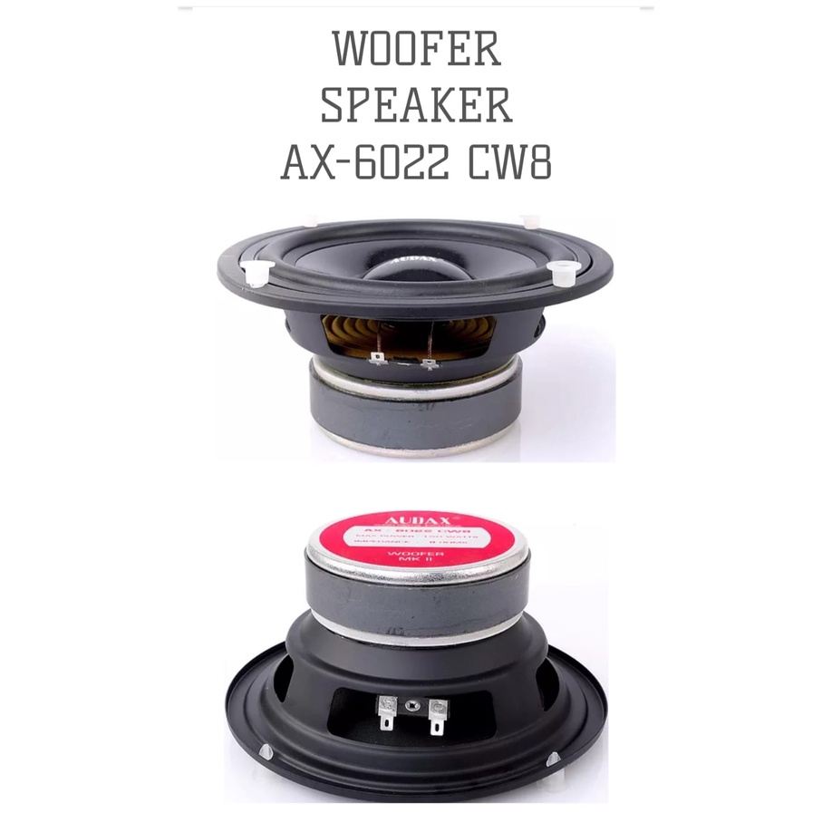 speaker 6inch audax ax6022 cw8 150watt