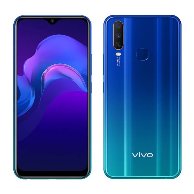 Vivo Y12 Ram 3 32 Aqua Blue Shopee Indonesia