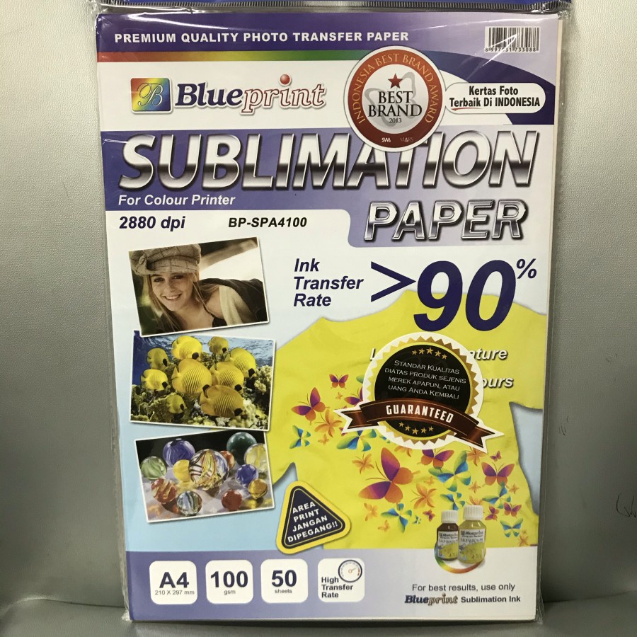 

Kertas Sublim A4 Blueprint 100 gsm Sublimation Paper Sublim Paper