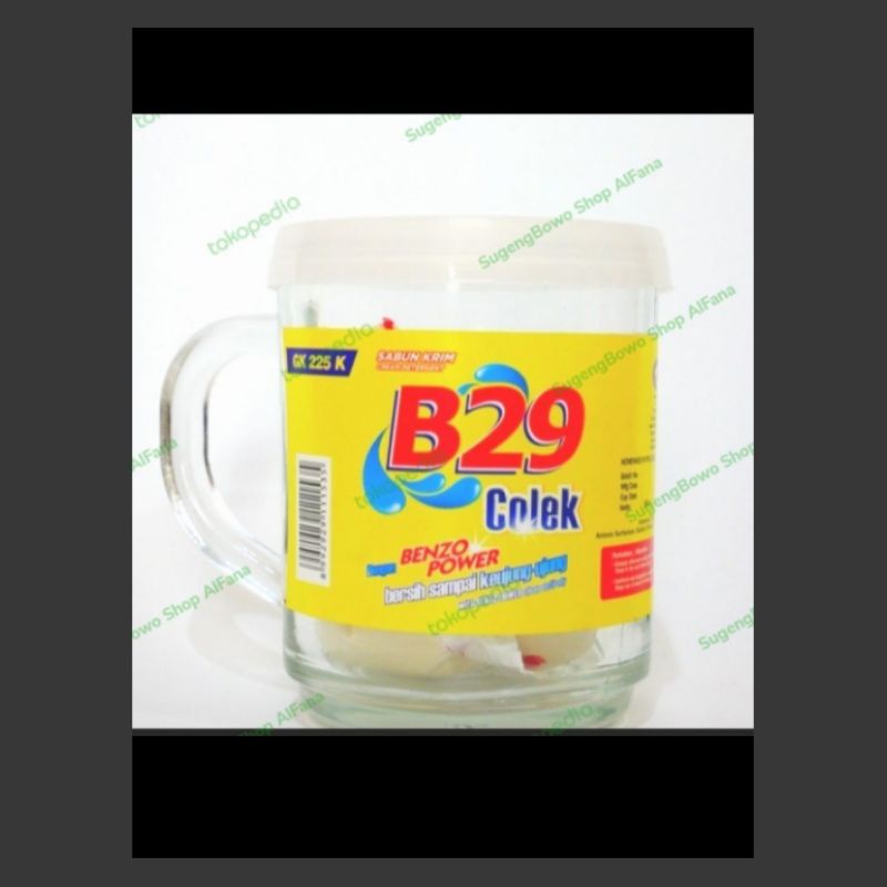 sabun cream B 29 colek free gelas 180 gram