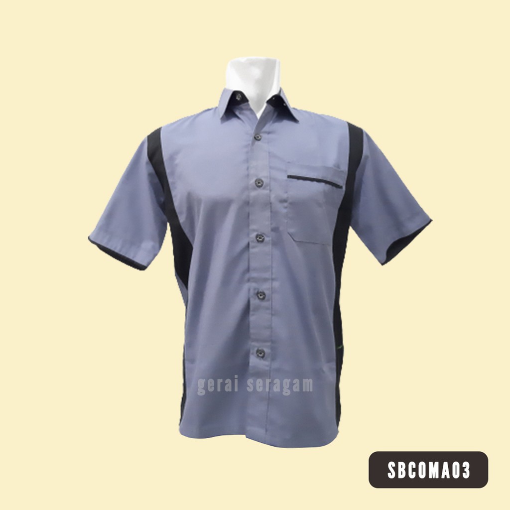 KEMEJA ABU ABU SERAGAM ABU PDH PRIA WANITA CUSTOM BAJU