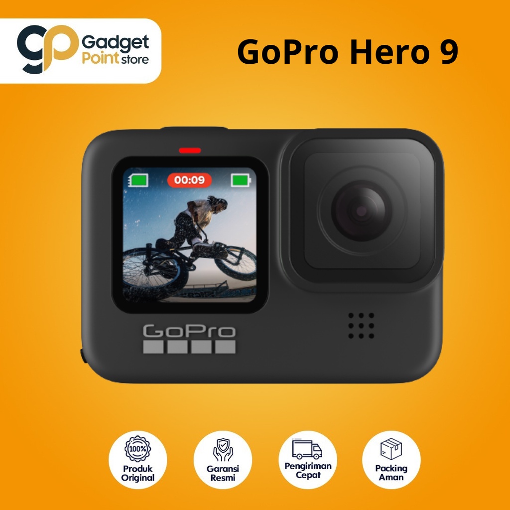 GoPro Hero 9 Black Go Pro Hero 9 Action camera - Original Garansi 1 Tahun