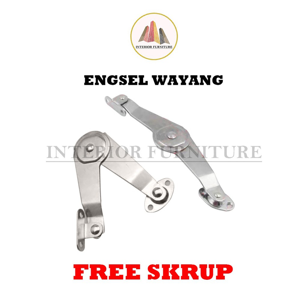 ENGSEL SALON / Engsel wayang jendela pivot/ Engsel Sikutan Wayang / Engsel Lemari Stainless Steel... BESAR &amp; KECIL