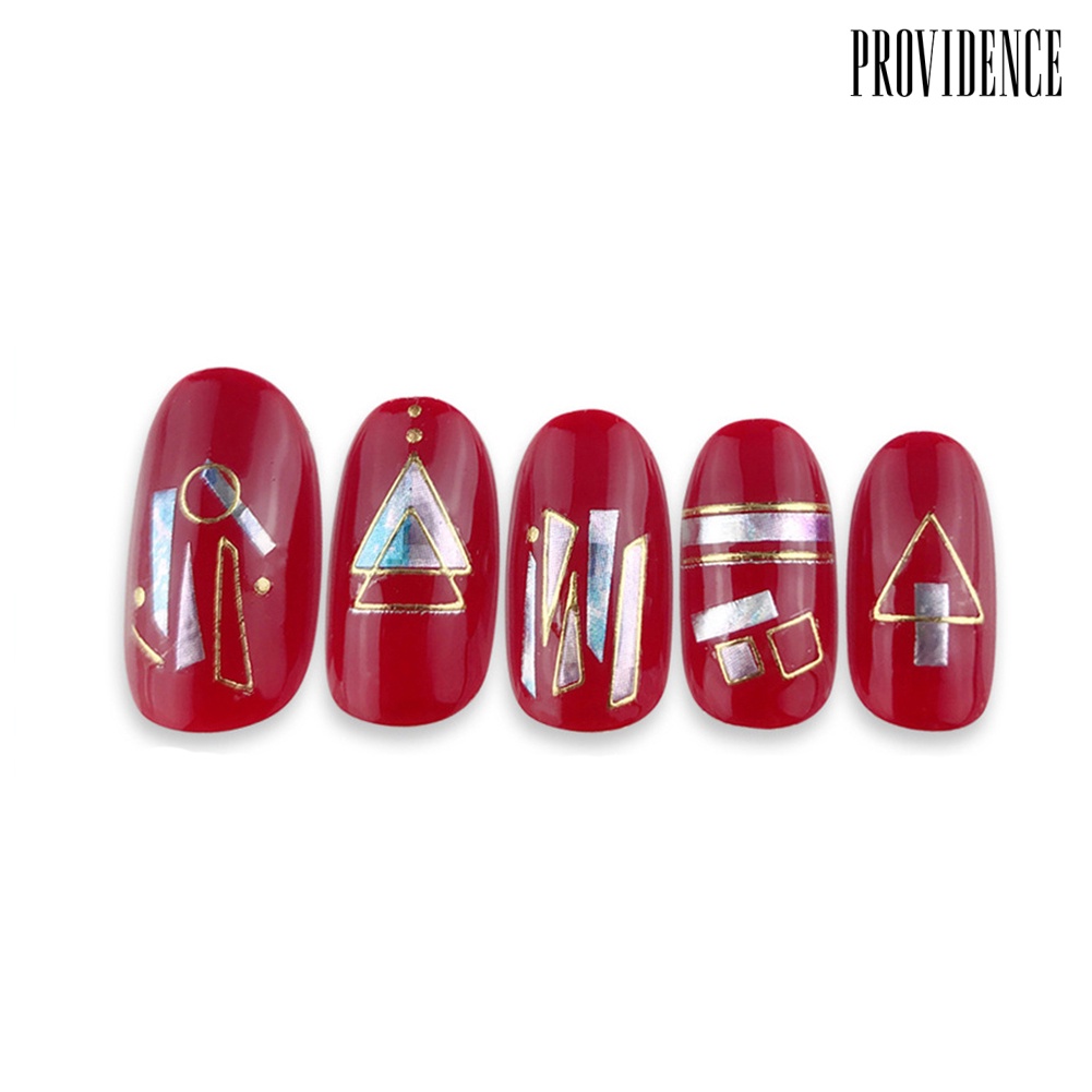 Providence 3D Scallop Starfish Geometric Gilding Nail Art Stickers Decals Manicure Decor
