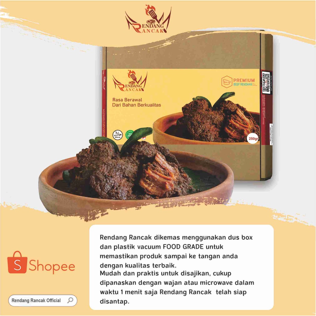 

Rendang Daging / Rendang Padang / 250gr
