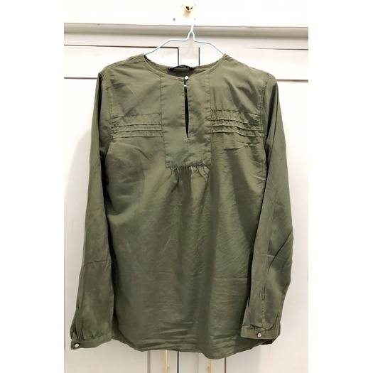 Kemeja wanita hiju army/ blouse hijau army wanita/ baju tommy hilfiger