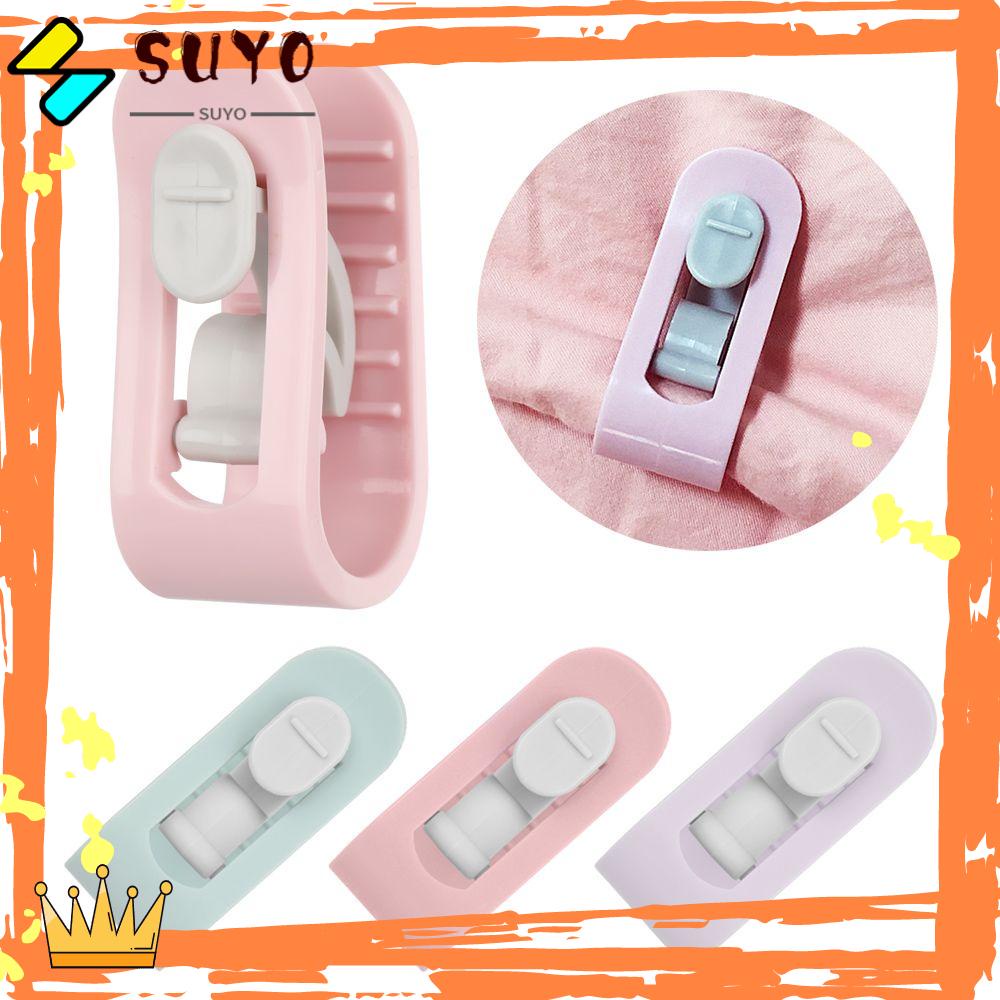 Suyo 4Pcs Klip Pengencang Sprei Anti slip