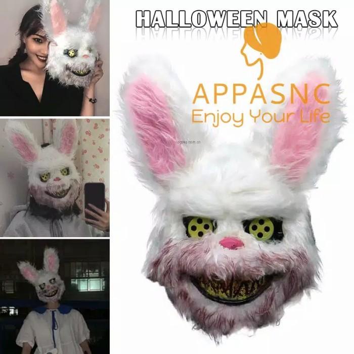 Topeng Kelinci Berdarah Hallowen Rabbit Horror