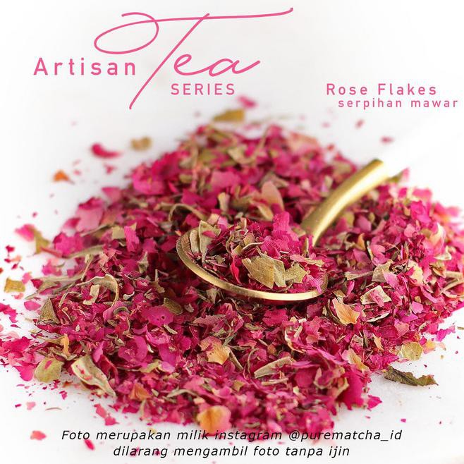 

Fa82 Artisan Tea Cafe - Rose Flakes 50Gr Mawar Kering Hancur Dried Rosebud Vj9D