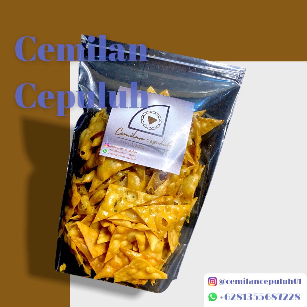 

Kerupuk pangsit CemilanCepuluh