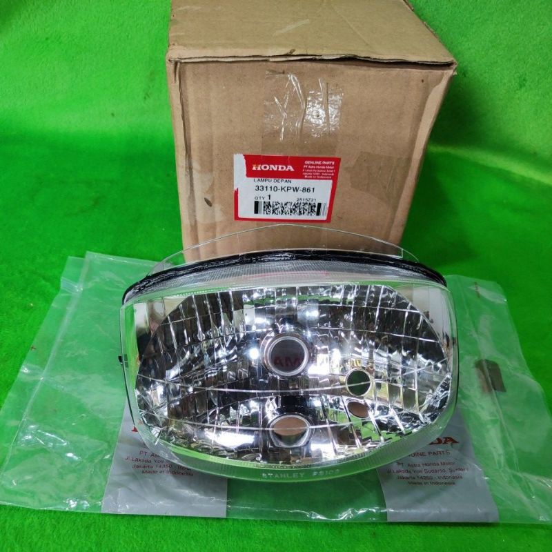 reflektor mika kaca lampu depan honda kirana 125 kpw