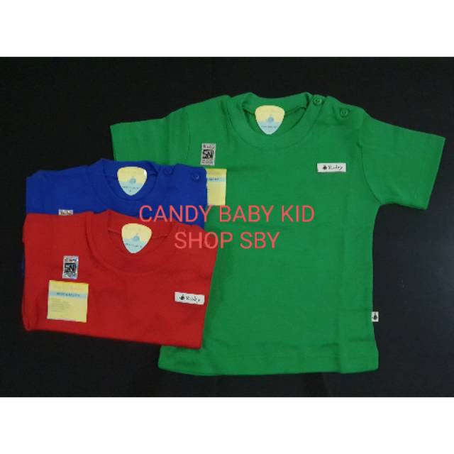 Kaos Oblong Anak Ruby Baby Pendek Panjang M L XL 3 warna Tua 3in1 Gulon Murah Halus Lembut