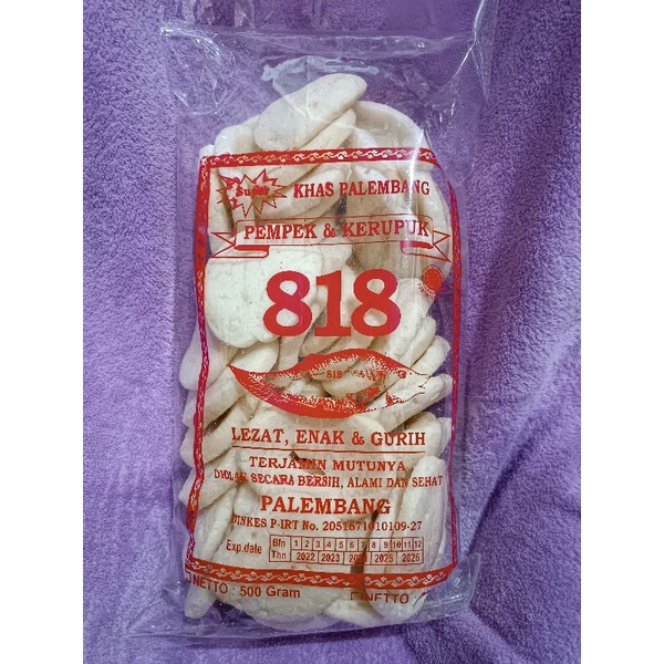 

Kerupuk Palembang Super 818 ikan belida 250 gram