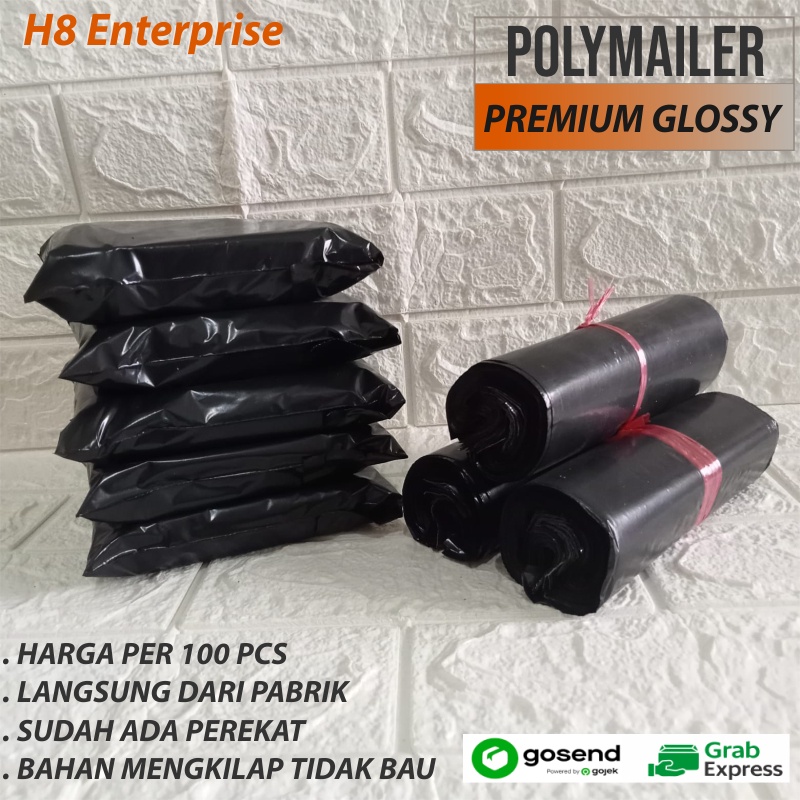 Packing online shop Polymailer / plastik POLY MAILER Plastic Plus Lem perekat