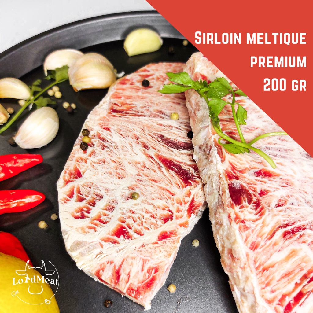 Daging sapi wagyu Hide Premium sirloin meltique  meltik beef