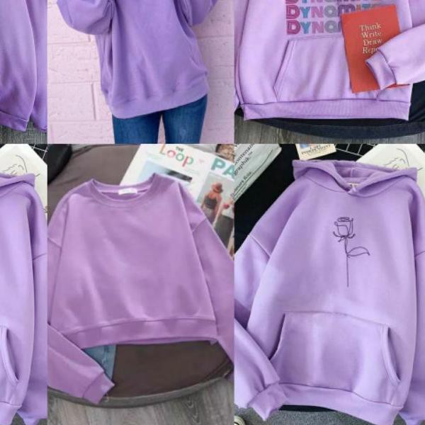 ✼ SWEATER LILAC SERIES - BEST QUALITY SWEATER WANITA - WARNA LAVENDER PURPLE UNGU - BAHAN TEBAL LEMB