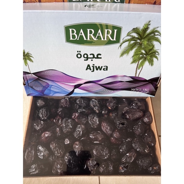 

Kurma Ajwa Barari Kemasan 1kg Isi 8 Pax