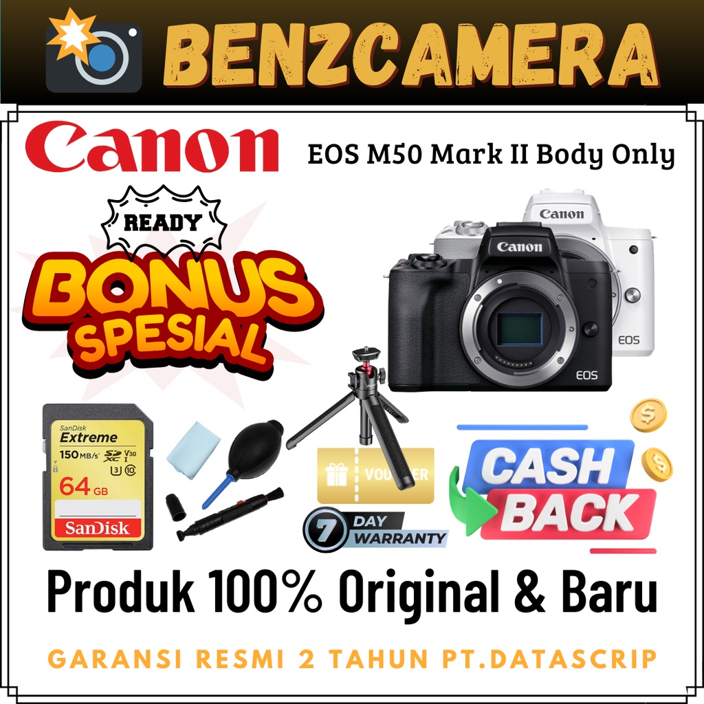 Canon EOS M50 Mark II Body Only Mirrorless Camera