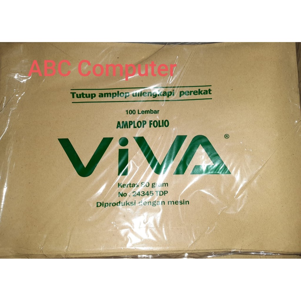 

Viva Amplop Coklat Folio (24x34.5)