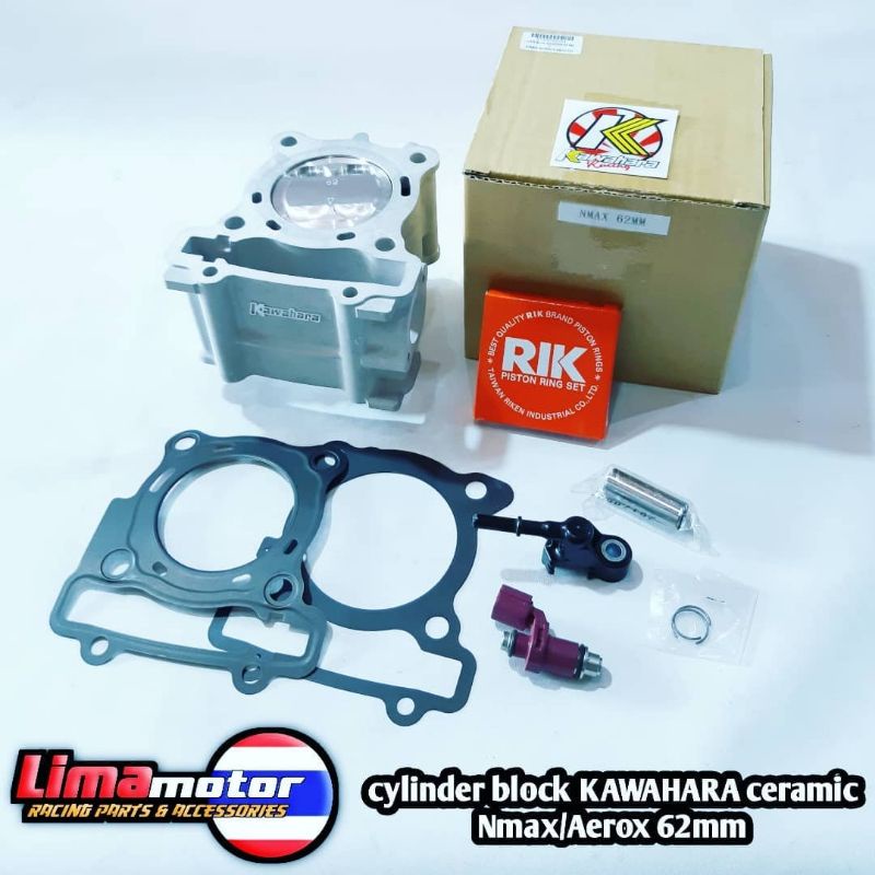 Block bore up ceramic KAWAHARA Nmax Aerox Lexy R15 VVA 62mm