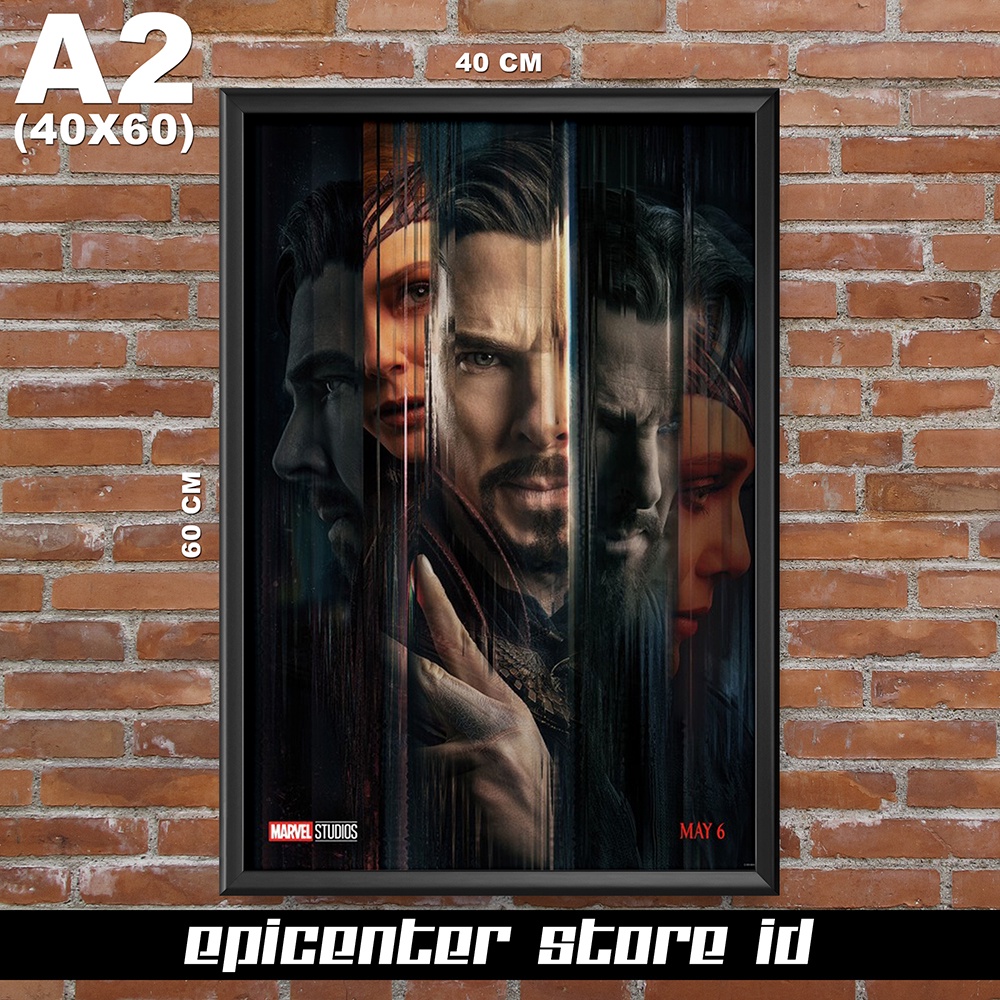 Poster Film Dr Strange Multiverse of Madness - Teaser 1 40x60 + Frame