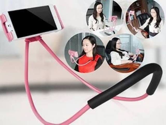 Lazy pod Neck phone holder leher selfie stand smartphone