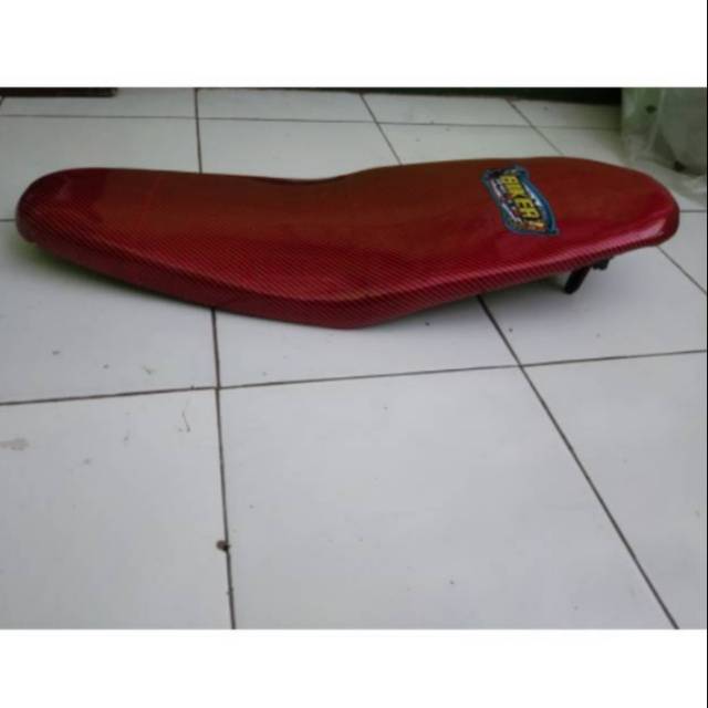 Jok motor mio sporty/smile slim bahan karbon