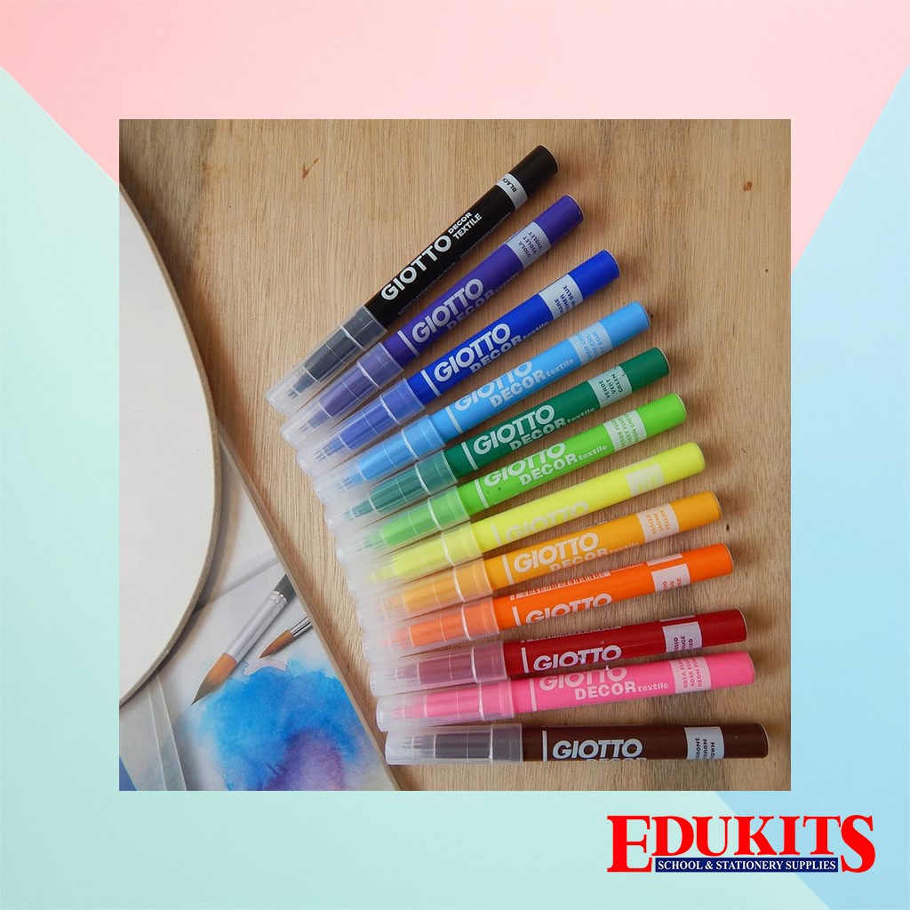 EDUKITS GIOTTO DECOR TEXTILE PEN SPIDOL CAT KAIN EDUKITS GIOTTO DECOR TEXTILE PEN SPIDOL CAT KAIN