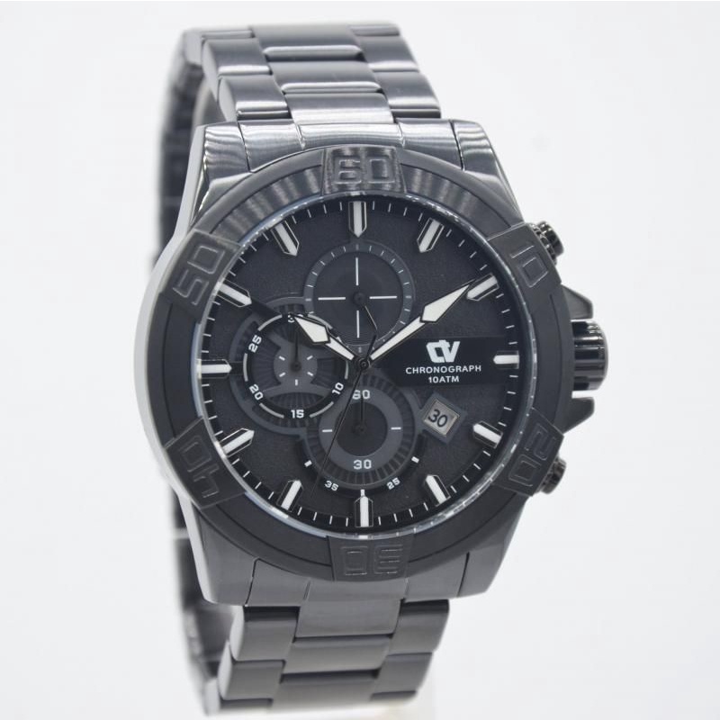JAM TANGAN PRIA CHRIST VERRA 517134G-16 BLACK ORIGINAL GARANSI 2 TAHUN