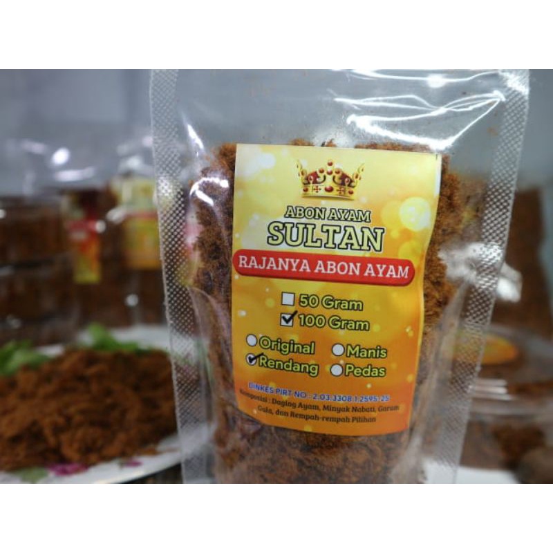 

ABON ayam kampung SULTAN 50gr