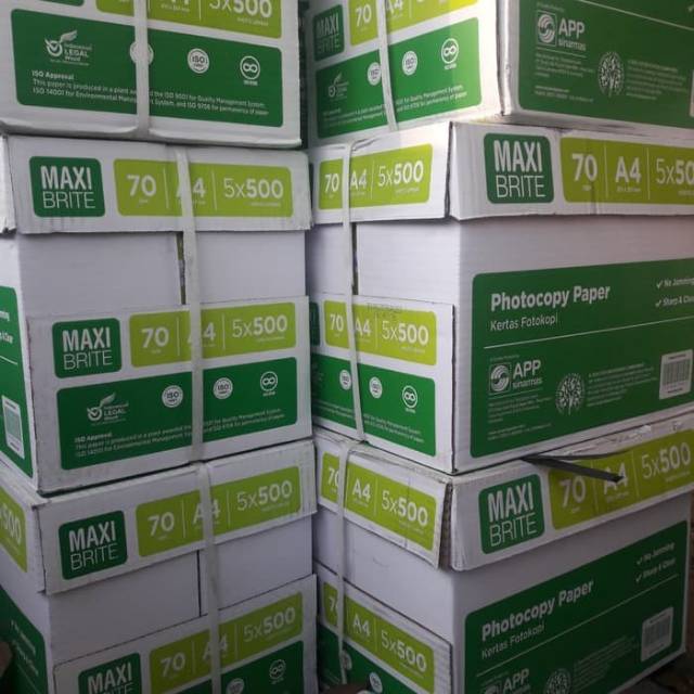

Promo Kertas A4 70gr Maxibrite/rim