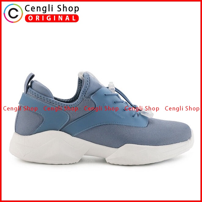 SEPATU SNEAKER WANITA HUSH PUPPIES ORIGINAL CASUAL BRANDED BLUE HW55