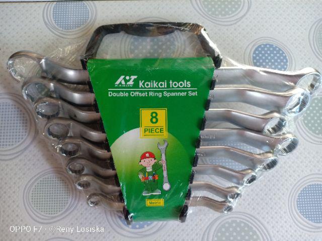 Kunci Ring Pas Kombinasi Isi 8pcs / 6pcs Uk.6-22mm Combination Wrench Set -yoyosoo