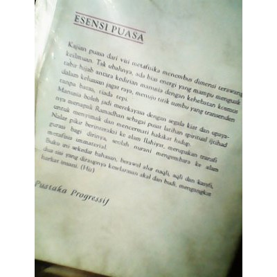 Esensi puasa kajian metafisika  penulis Bahaudin mudhary BUKU ASLI ORIGINAL buku antik atau langka
