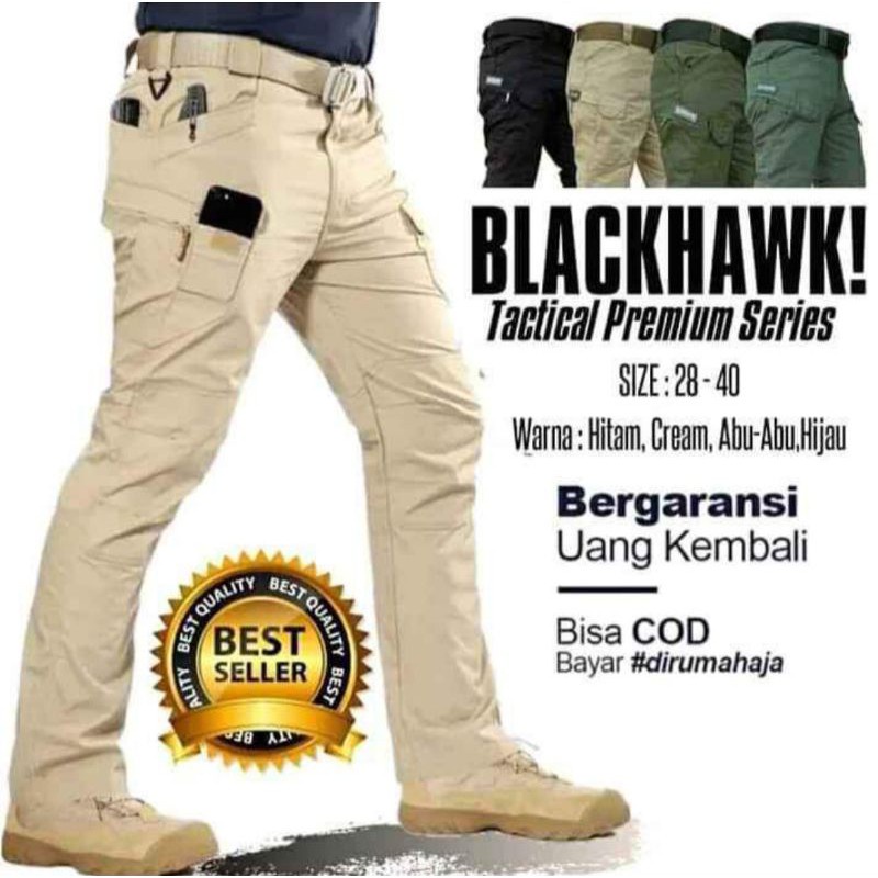 PREMIUM Celana Tactical Blackhawk Panjang kualitas premium Bahan Tebal