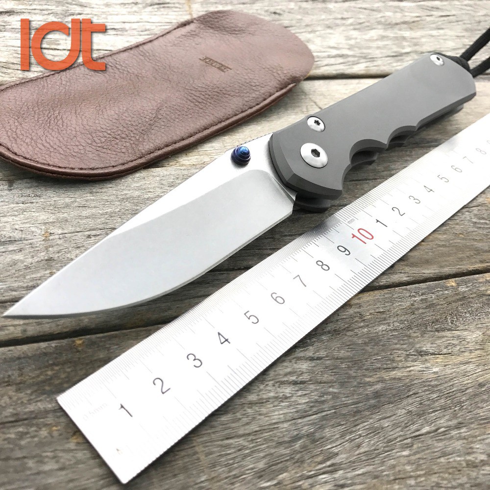 LDT Sebenza 25 Folding Knife CPM S35VN Blade TC4 Titanium Handle Tactical Knife Hunting Camping