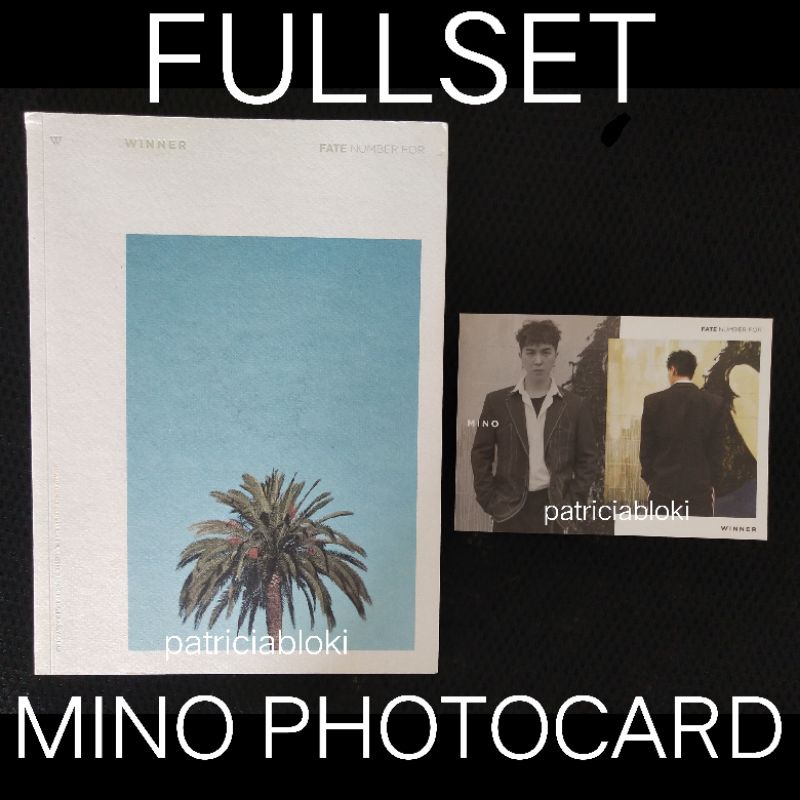 Fullset Album Winner Fate Number For LA Ver Pc Photocard Mino FNF preloved exit 2014 s/s take xx otf