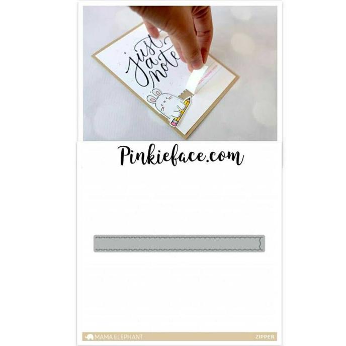 

* Dies Scrapbook Zipper / Cetakan Pisau Pon Pinggiran Kertas