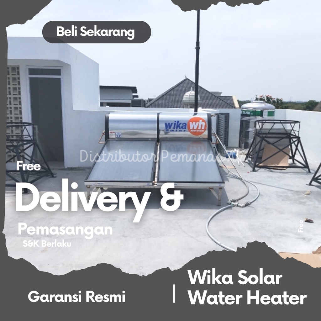 Wika Solar Water Heater Pemanas Air Tenaga Matahari Pemanas Air Mandi