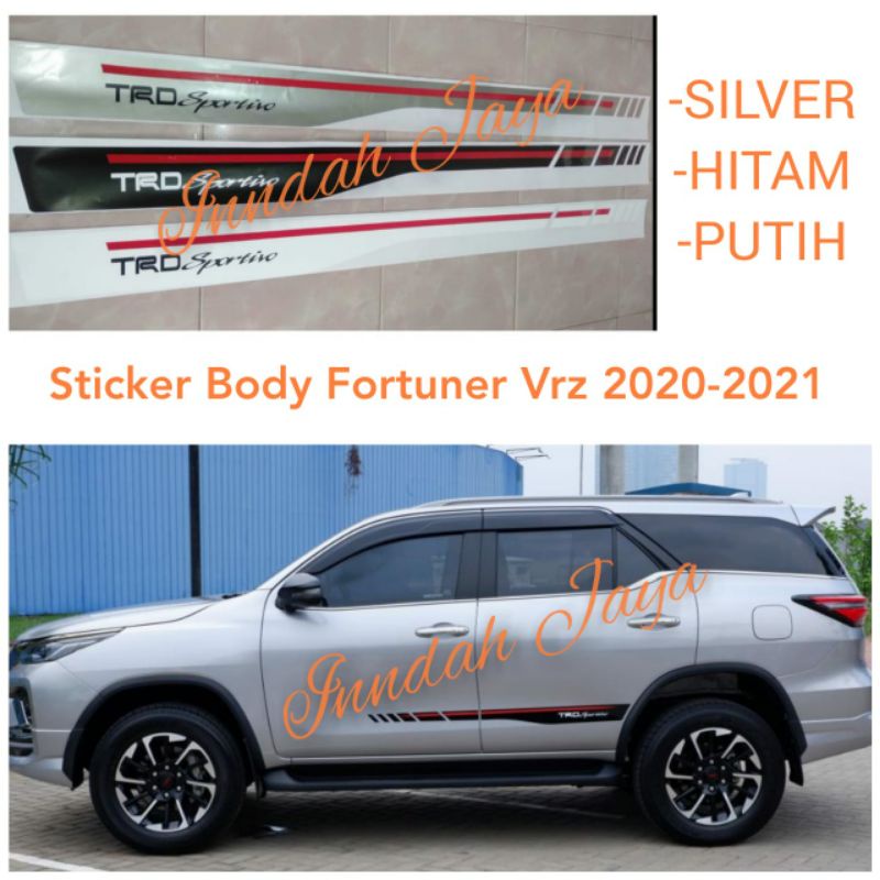 Stiker Body Fortuner Vrz 2020 2021 / Sticker Fortuner Vrz
