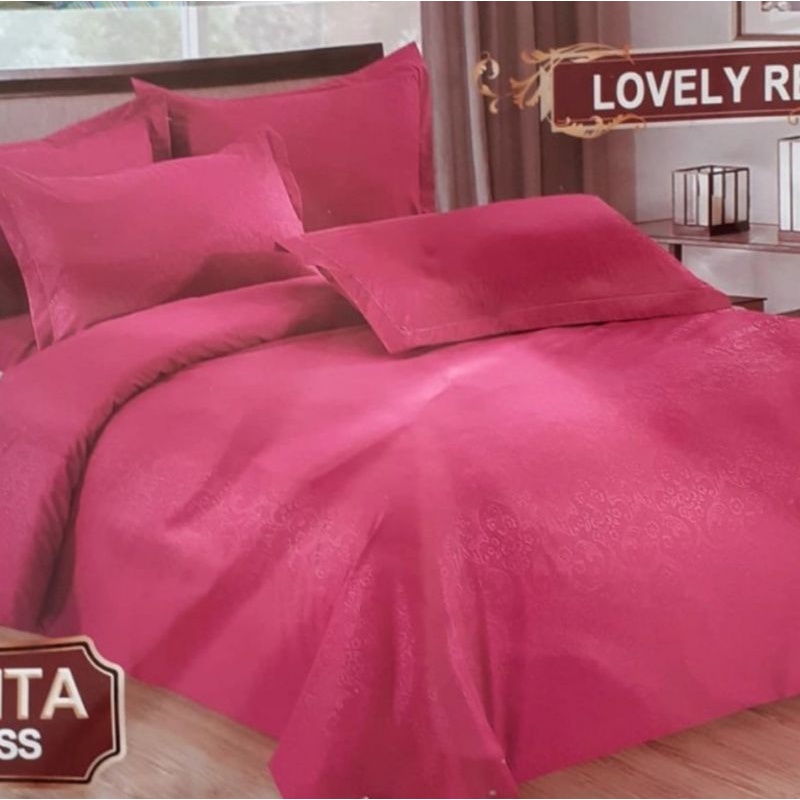 Sprei bonita embos elegant polos no 3 uk 120x200 Lovely Red
