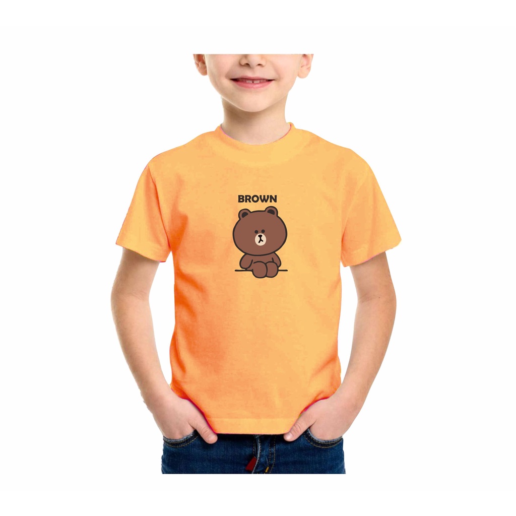 Kaos oblong anak anak bergambar print digital unisex bisa di pakai laki laki dan perempuan 007