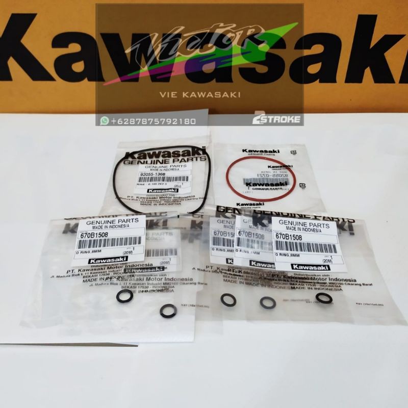 SEAL SIL ORING O RING BLOK HEAD NINJA R NINJA RR ORIGINAL