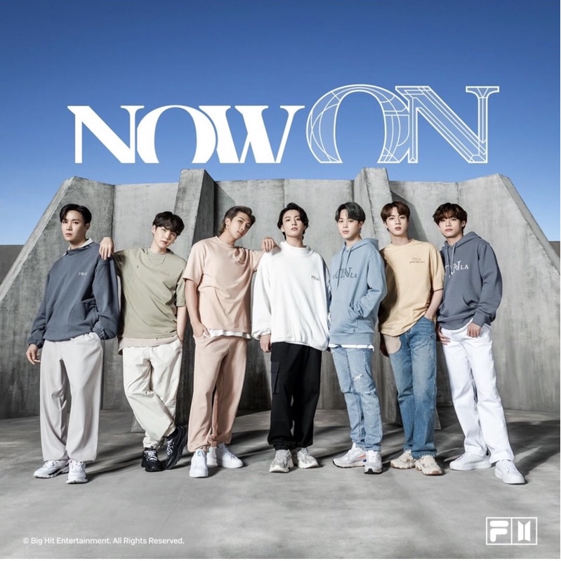 [READY STOCK] HOODIE FILA X BTS NOW ON COLLECTION TAEHYUNG / V VERSION