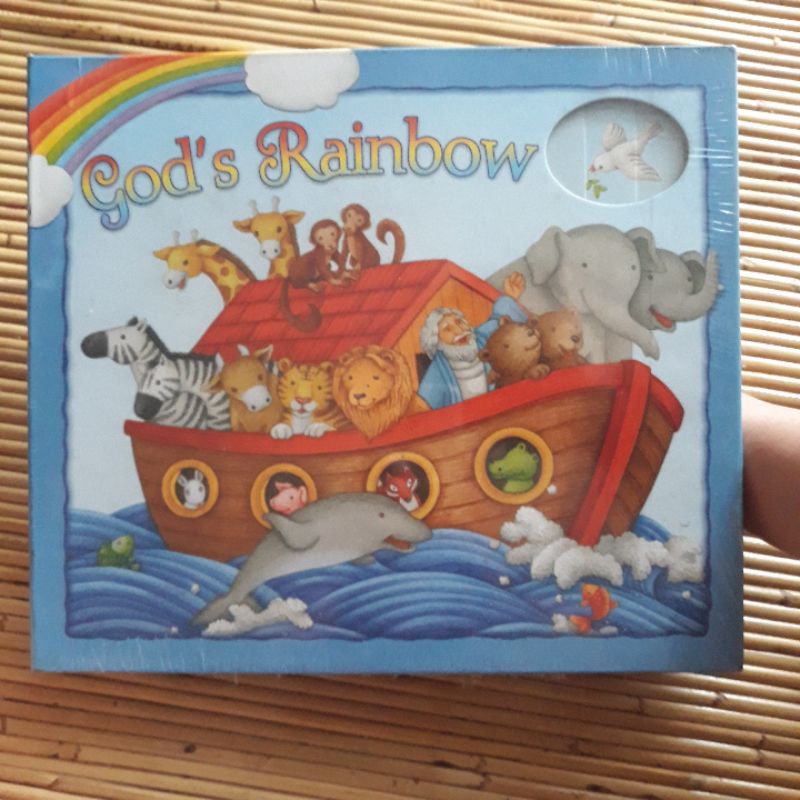 God's Rainbow Hardcover Allia Zobel Nolan Noah's Ark Nuh Bahtera Children Activity Book Buku Aktivit