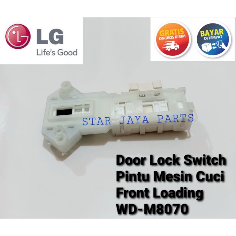 Door Lock Switch Pintu Mesin Cuci LG Front Loading WD-M8070