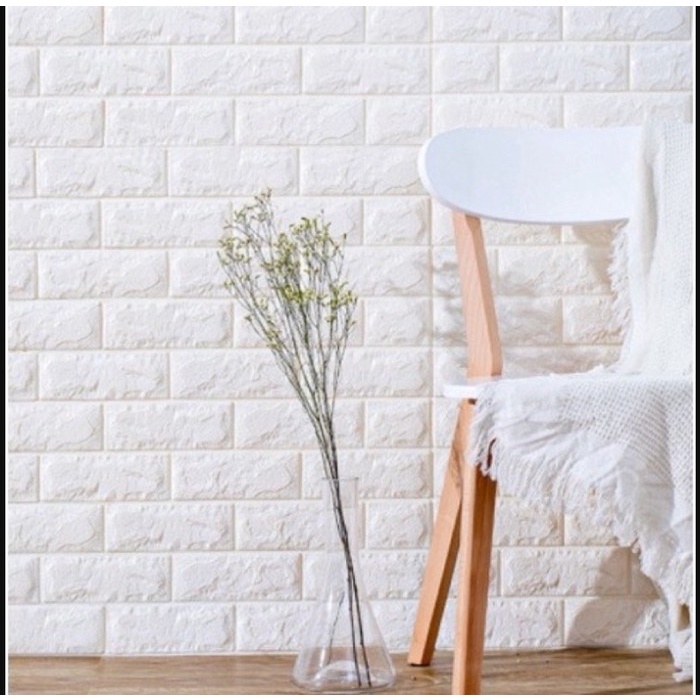 Sale Wallpaper Tempel Dinding Model Batu Bata 3D Dekorasi Ruangan SC3283